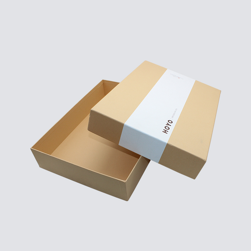 雙(shuang)面淺牛環保包裝紙(zhi)盒成品展示